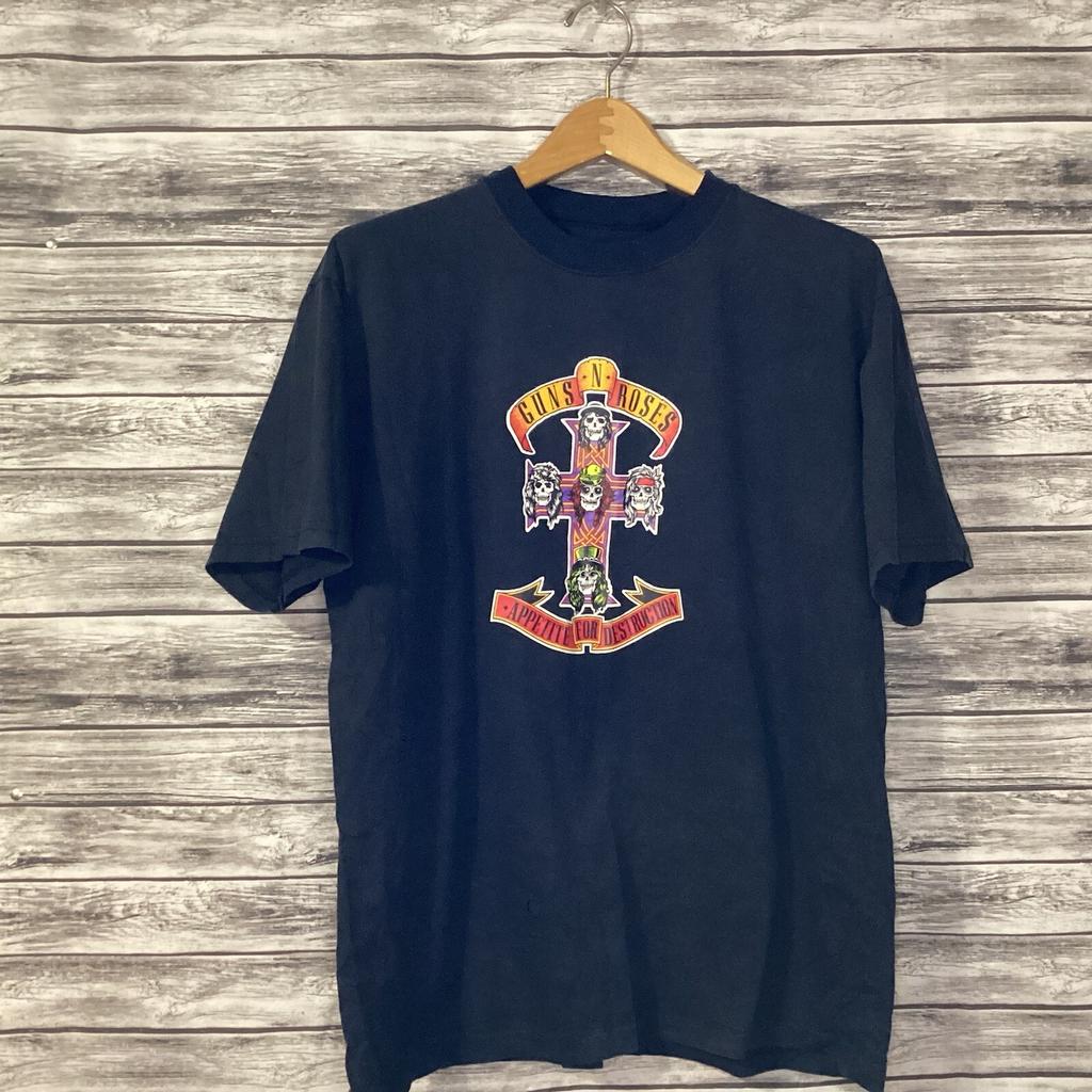 Vintage Guns N' Roses Shirt Mens Large Band Tee Appetite for Destruction Tour Unisex T-Shirt