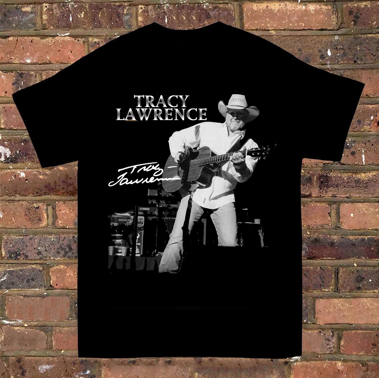 Inspired Tracy Lawrence Signature Black T-Shirt Men Size S to 5XL Gift For Fans XXXL
