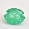CERTIFIERAD 10 ct Oval Form Felfri NATURLIG Grön Smaragd Lös Ädelsten