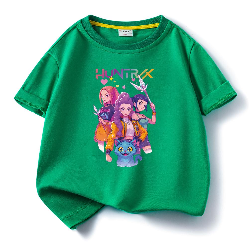 KPop Demon Hunters Children's Cotton Cartoon T-Shirt