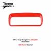 JIDIXIAN Red ABS Interior Decoration Trim Fit for Jeep Wrangler TJ 1997-2006 Car Instrument Panel Horn A/C Switch Accessories we1