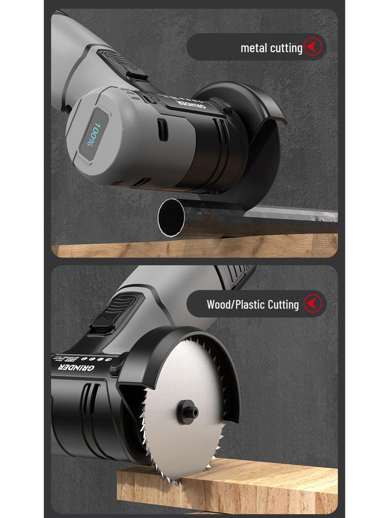 16.8V Mini Angle Grinder: Compact, Rechargeable, Multi-Function Lithium Battery Cutting Tool