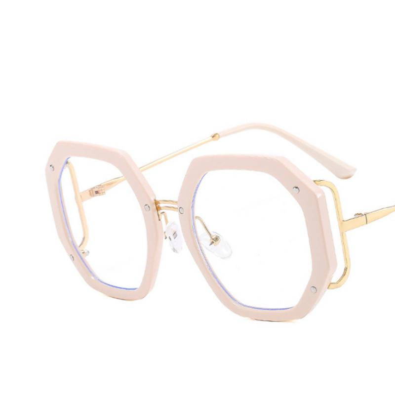 

Retra Hollow Out Frame Clear Lens Glasses Polygonal Myopia Nerd Spectacles Degree 0 -0.5 -1.0 -2.0 -3.0 -4.0 To -6.0 No degree 0