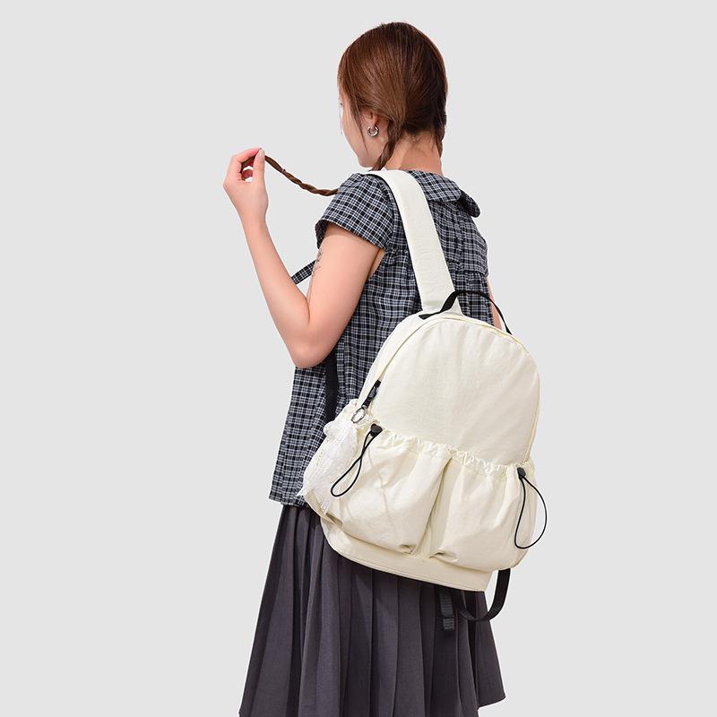 Schoolbag Korean version niche nylon backpack travel outdoor backpack simple, lightweight and versatile large-capacity student schoolbag spot