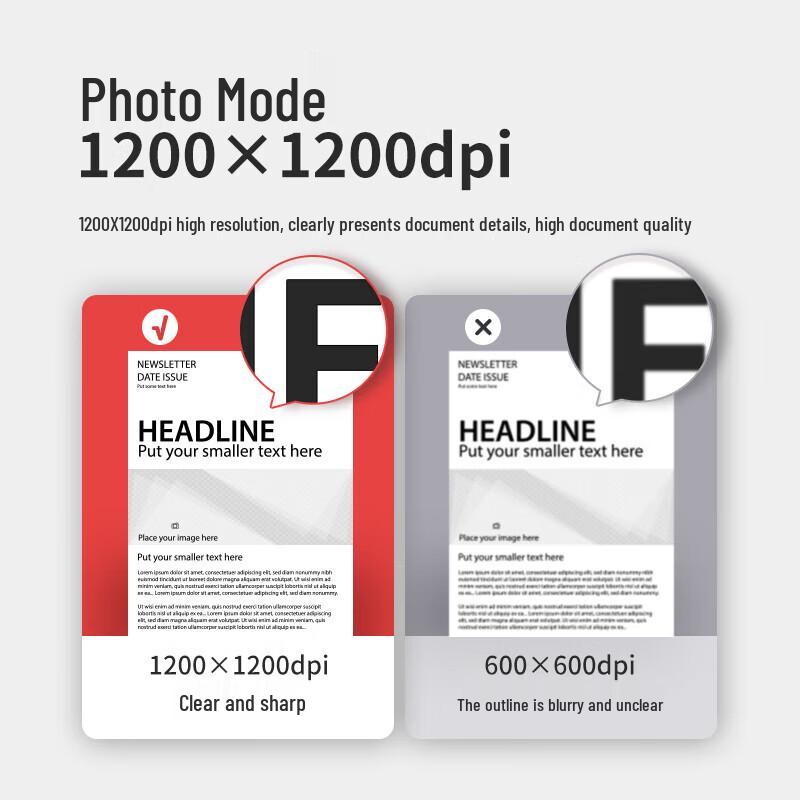 Deli P2000D Monochrome Laser Printer CN plug (adapter included)