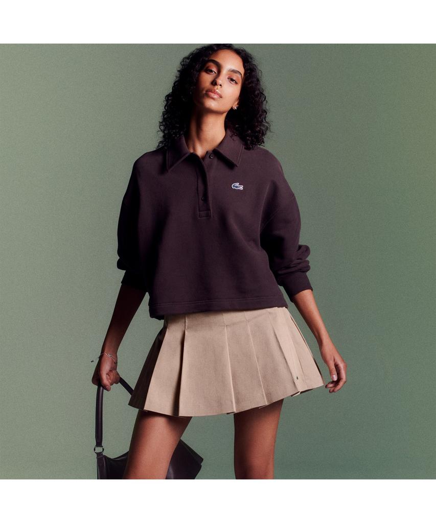 Lacoste Women'S Cotton Gabardine Pleated Mini Skirt Jf8001-55N 02S