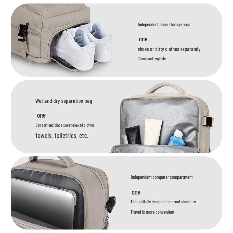 Men's Lightweight Travel Backpack - Large Capacity for Business, Short Trips, and School