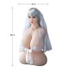 Extra Large Bust Half Body Doll, Big Breasts Solid Silicone, Adult Male Product, Round Butt Masturbation Device