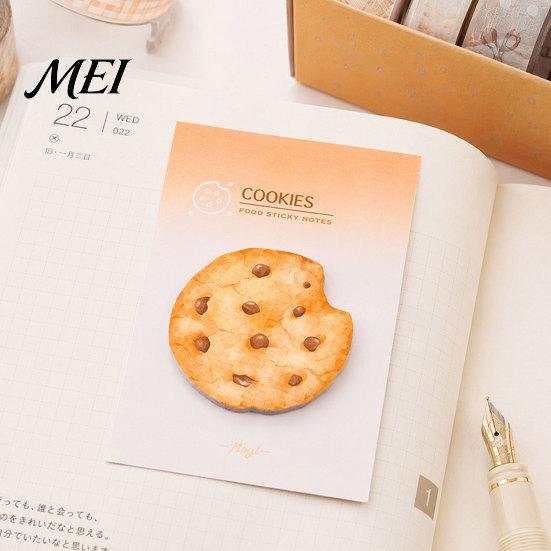 Note Pad Stick Pads, Funny Toast Bread Cookie Cheese Design Cute Notepad, 30 Notes Sheets/Pad Self Memo for Home Office Notebook Bookmarks Supplies