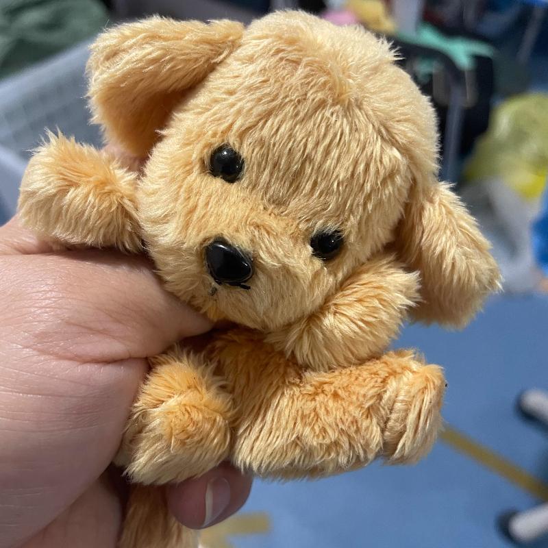 10 cm Plysj Liten Golden Retriever Hund Dekor Søt Nøkkelringkjede Dekor Håndvesketilbehør For Nøkkelring Jentegave Kvinner F