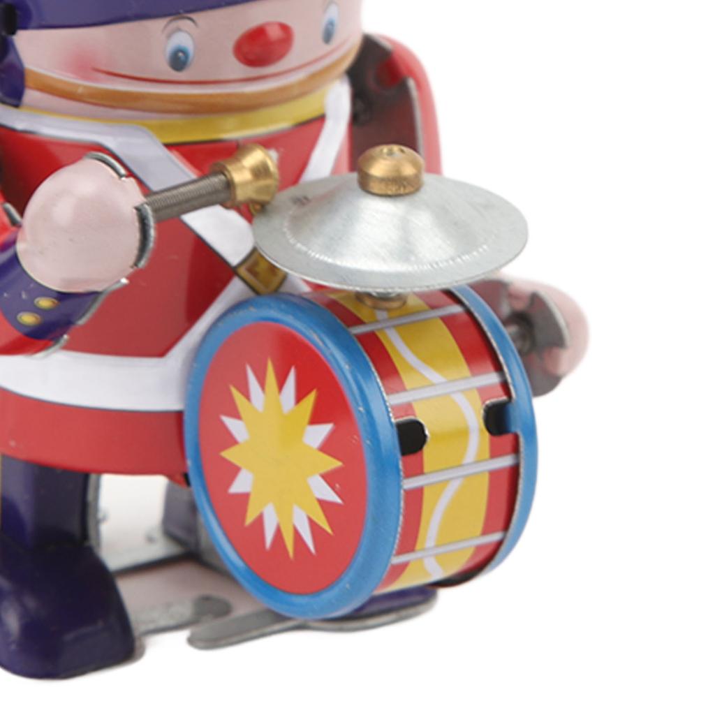 Clockwork Vintage Toy Tinplate Retro Play Golf Indoor Games Wind Up Golf Toy with 5 Steel Balls for Christmas Birthday Gift