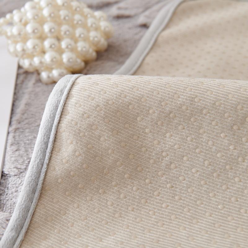 Winter New Rabbit Plush Sofa Cushion Warm Leaf Sofa Cover Non-slip Armrest Cover Towel Backrest Thickened Cushion