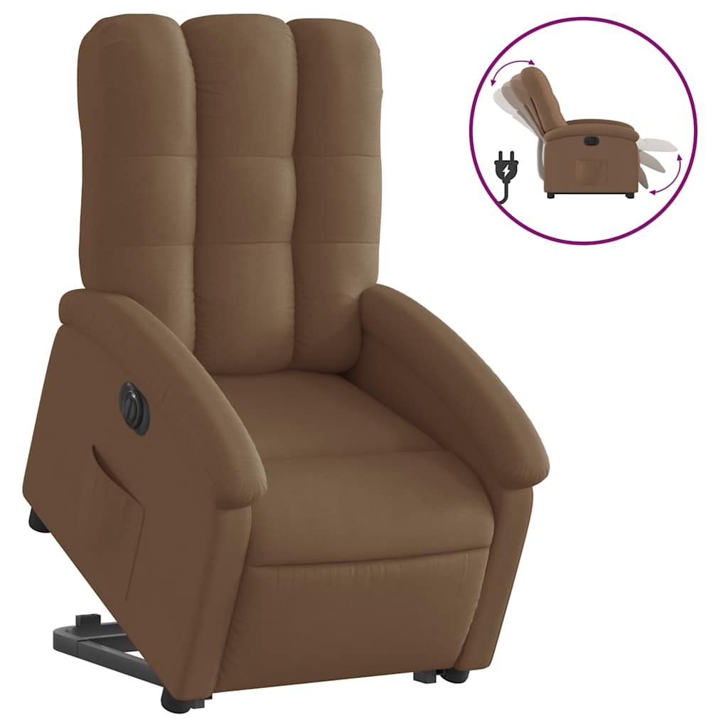 Vidaxl Lift-Up Massage Chair, Electric, Reclining, Brown