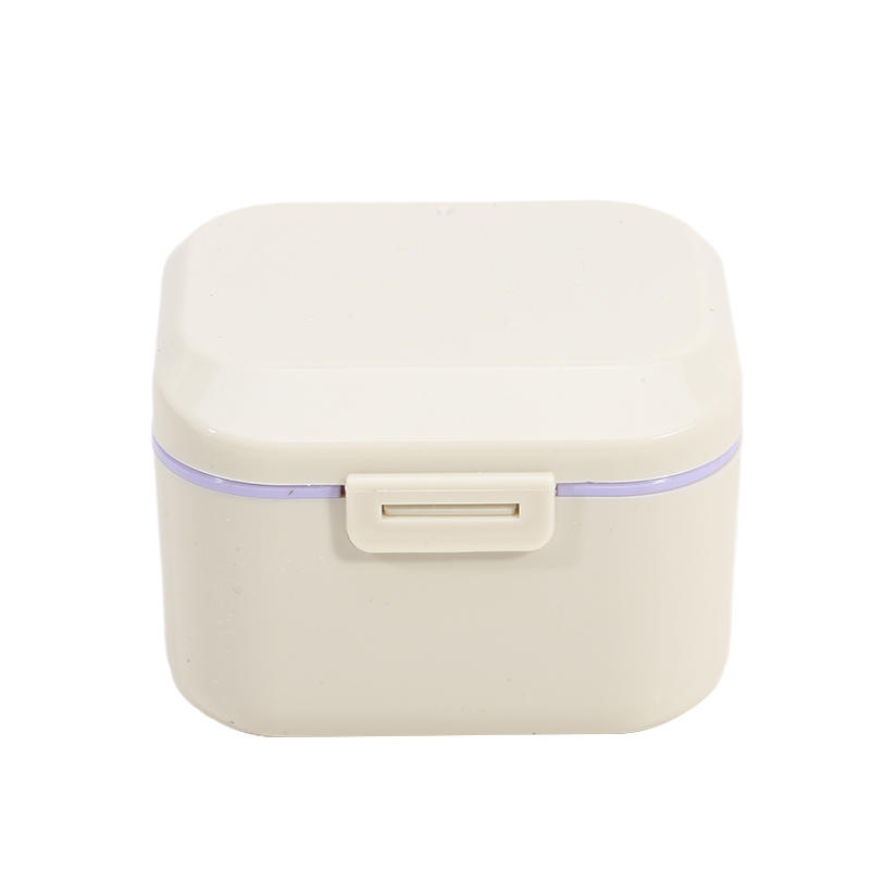 Portable Denture Retainer Soaking Case Multi-Purpose Mouthguards Braces Storage Box Nail Drill Tool Organizer