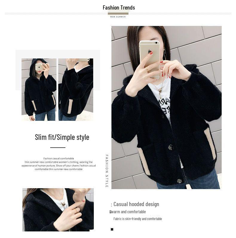 Women's Versatile Hooded Cardigan Jacket 2025 - Spring & Autumn Loose Sweater Jacket