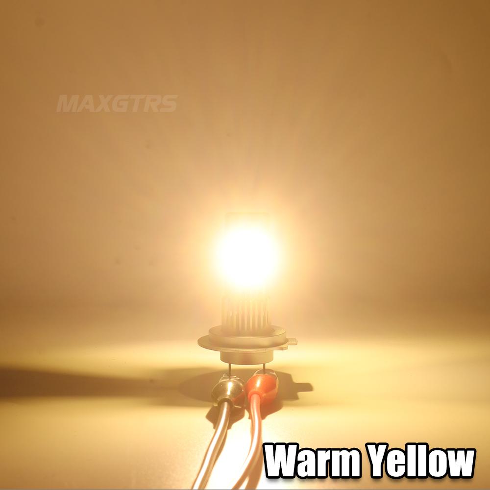 

MAXGTRS 2PCS 28000LM H7 LED Headlight Canbus No Error with Fan Super Bright Headlamp H7 теплый желтый