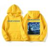 Quevedo Buenas Noches Sudadera con Capucha Gráfica de Álbum Moda Masculina Hip Hop Sudaderas Oversize Forro Polar Sudadera de Alta Calidad