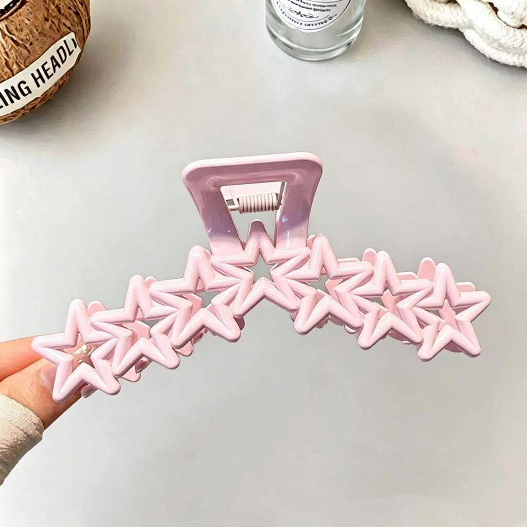 Korean Style Star Claw Hair Clip - High-End Summer Shark Clip Bun Holder for Women