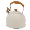 Whistling Kettle 2.5L Stainless Steel Efficient Uniform Heating Stovetop Whistling Tea Pot with
