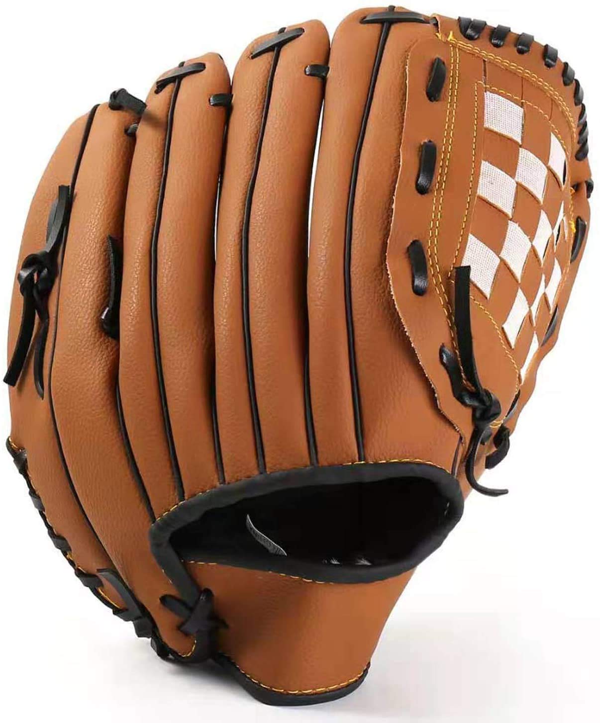 

MEOTDEOY Baseball Glove Softball Catch Ball Practice Right and Left Hand Wear Shock Absorption Pads Parent-Child Interaction 10.5 11.5 12.5 Inches