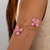 Sexy Elegant Flower Upper Arm Bracelet For Women Girls Vintage Personalized Glaze Floral Open Cuff Bangles Femme Jewelry Gift