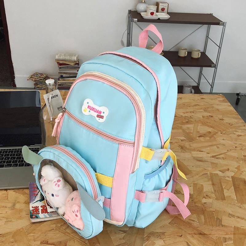 

High-value schoolbag, multi-purpose backpack, campus female college students new model, lightweight, high-capacity backpack for middle school students