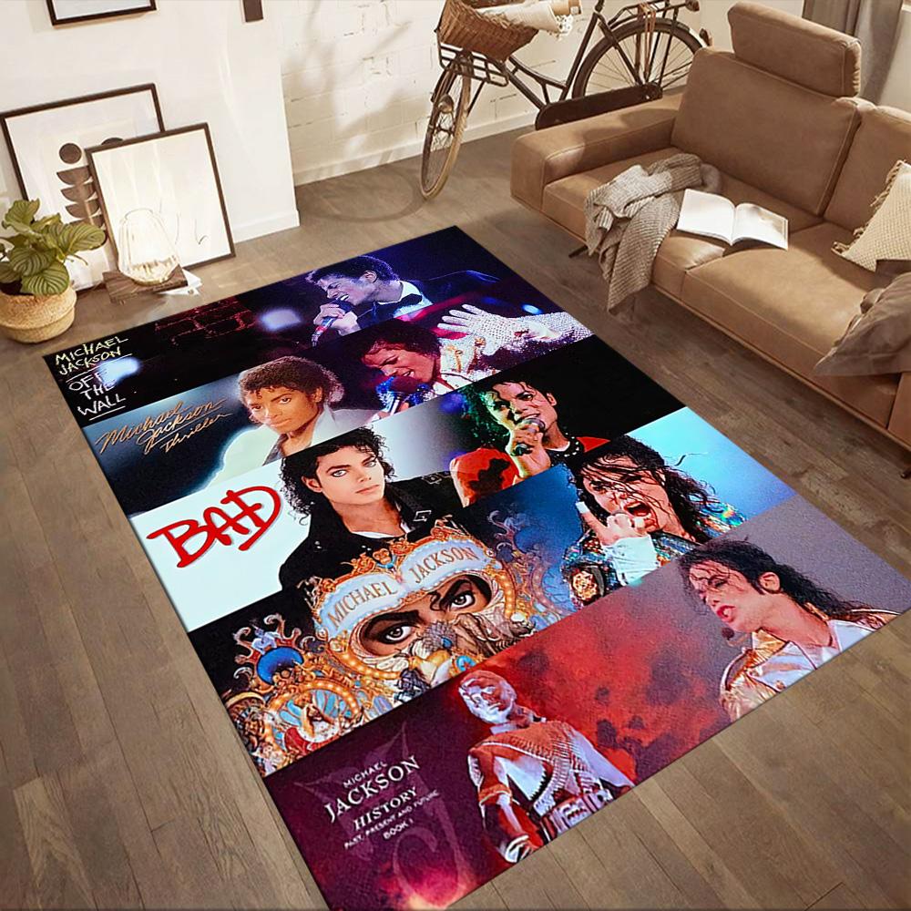 Michael Jackson 45 Floor Mat Perfect for Entryway Hallway Bedrooms Study room Anti-slip Rug Anime Office Decor