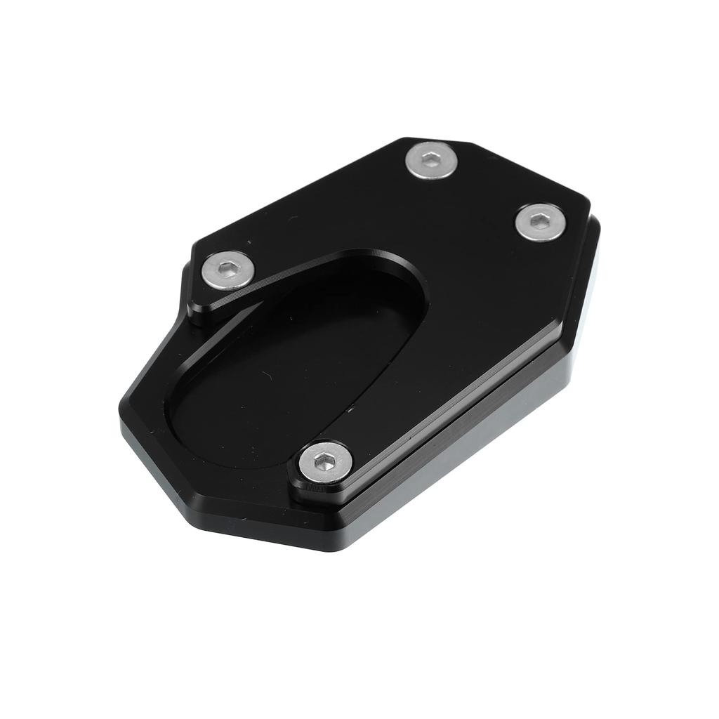 X AUTOHAUX Motorcycle Kickstand Side Stand Plate Pad, Aluminum Alloy, Black, Compatible with Suzuki V-Strom 1050