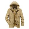 Men's Fleece Thickened Large Size Loose Middle-aged and Young People's Cotton-padded Clothes Outdoor Tooling Cotton-padded Jacket