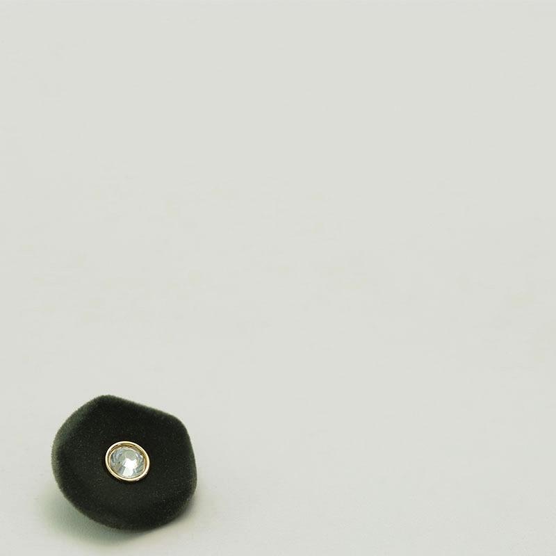 Flocking Diamond Buttons New Chinese Style Double-Sided Nylon Jacket Cheongsam Decorative Women'S Coat Suit Button Accessories