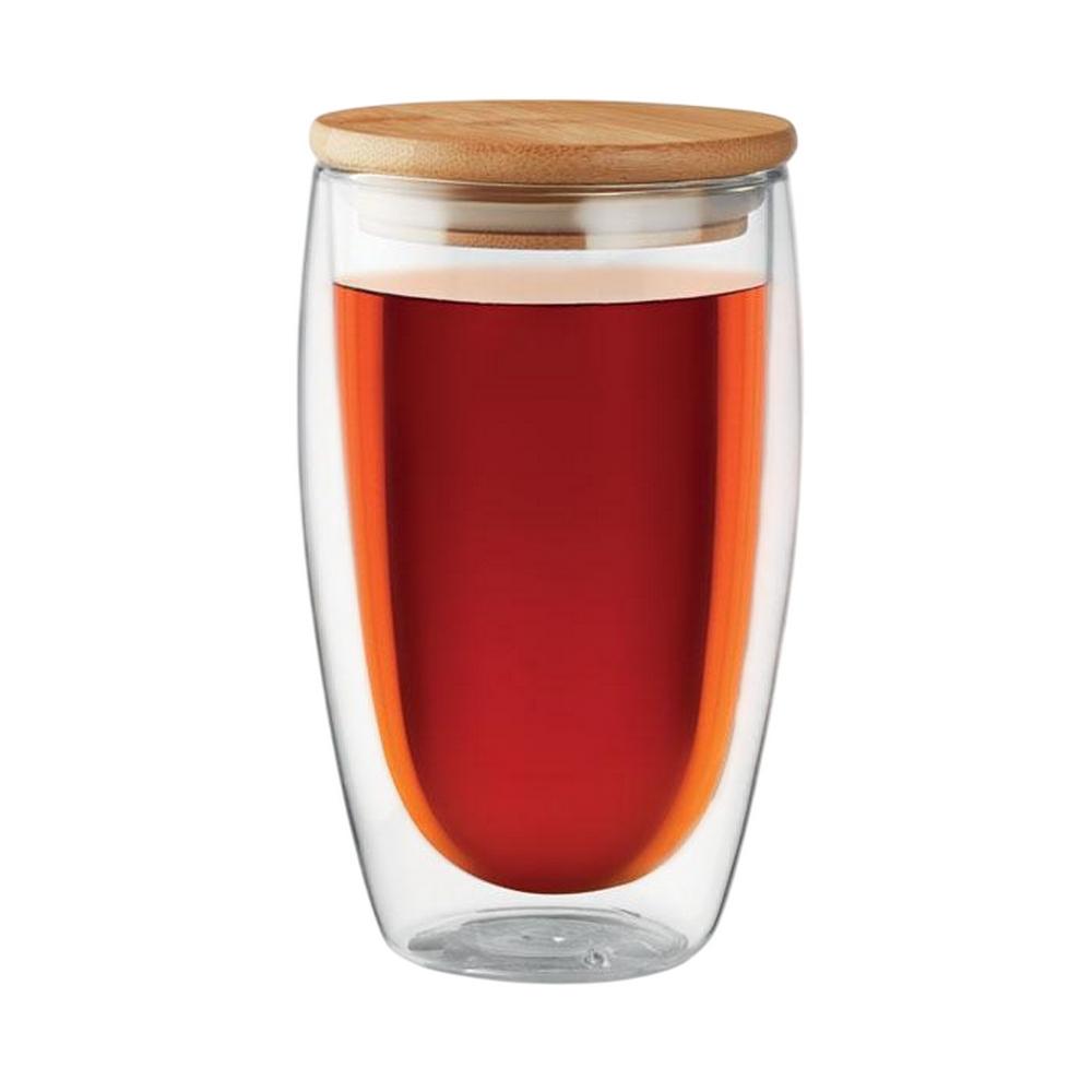 MidOcean Tirana Bamboo Double Wall 450ml Glass