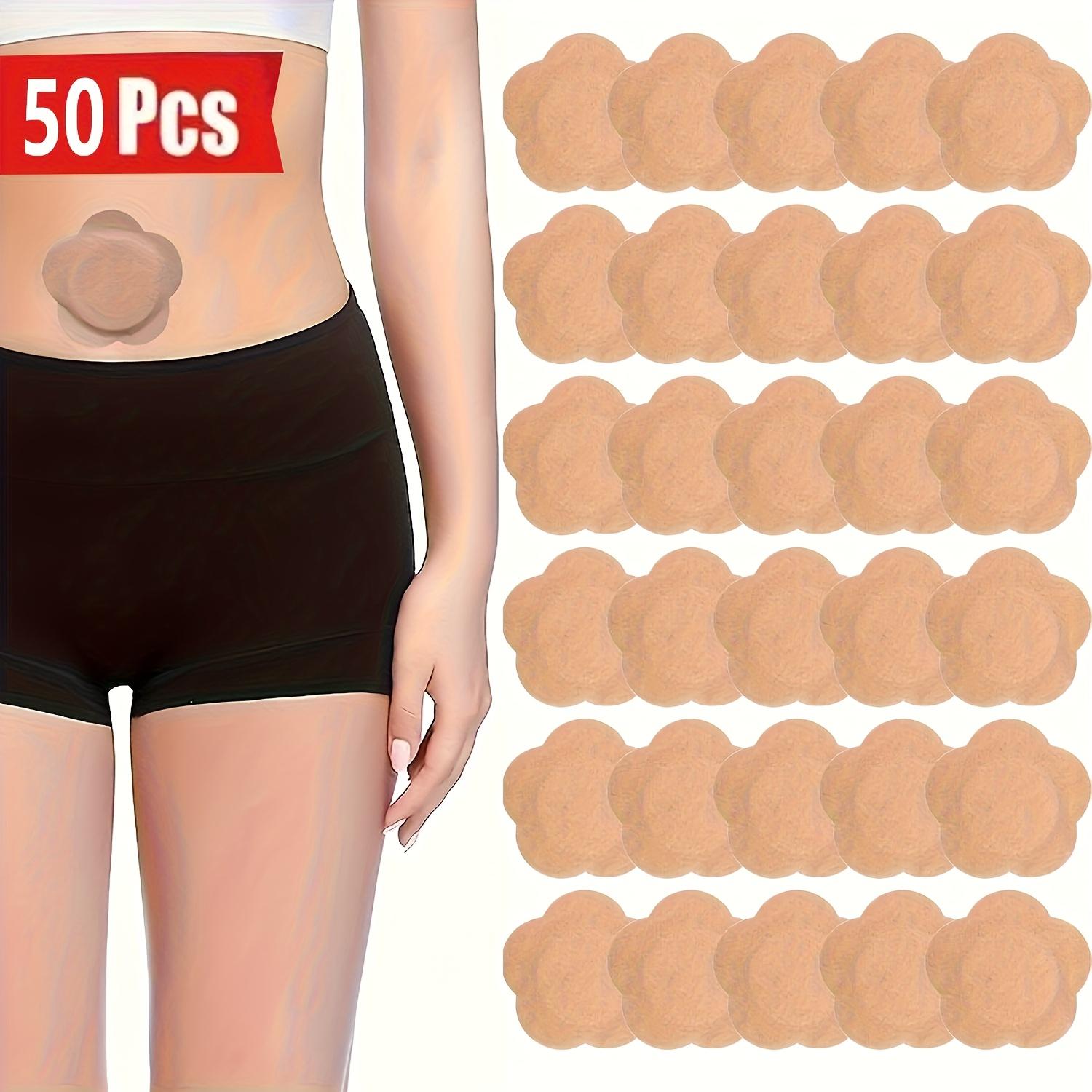 

50pcs Replacement Disposable Castor Oil Pack Self-Adhesive Adhesive Navel Stickers Seepage Resistant Belly Button Protectors
