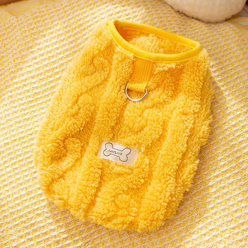 Cat clothes Autumn and winter adult kitten hairless cat warm two-legged fleece dog teddy than bear pet clothing