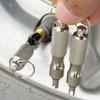1/3PCS Universal Tire Repair Screwdriver Stainless Steel Antirust Tire Valve Wrench with Key Ring Tire Repair Tools for Car Motorcycle