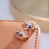 Luxury Colorful Natural Zircon Stone Earrings For Women  Rose Gold Color Vintage Fine Daily Jewelry Party Fine Earring