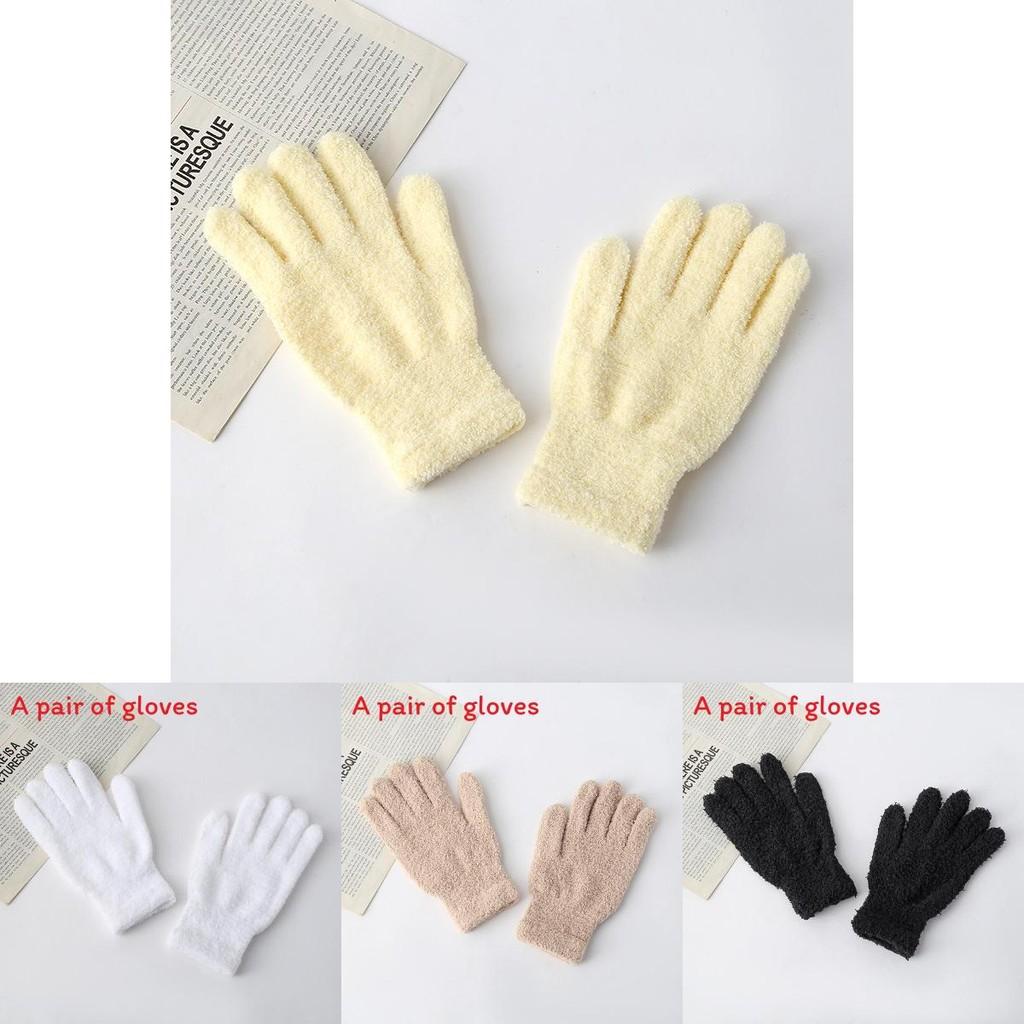 Einfache einfarbige Erwachsenen- und Kinder-Winter-Warm- und Winddicht-Plüschhandschuhe für Winter-Outdoor-Bekleidung