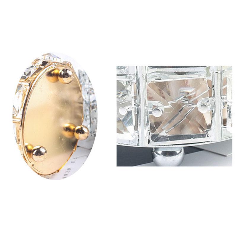 Suport Organizator Pensule Machiaj Argintiu/Auriu Cutie Depozitare Cosmetice Găleată Pensule Cutie Bijuterii Suport Pixuri Finisare Desktop Ornamente Cristal