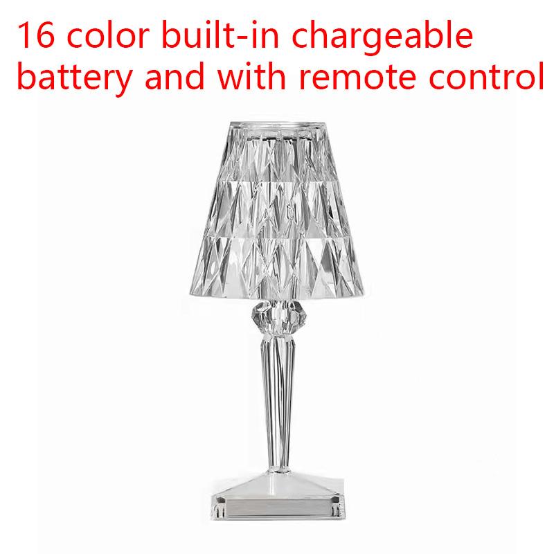 

Алмазная настольная лампа, роскошная креативная спальня, прикроватная атмосфера, ночник, украшение, маленькая настольная лампа с кристаллом
