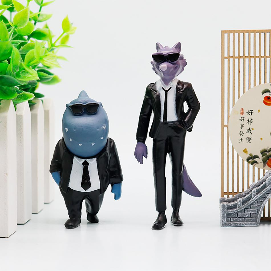 Hot 6Pc/Set Anime Movie The Bad Guys Cartoon Figure PVC Anime Action Figures Model Collection Decor Toys Doll Kid Christmas Gif
