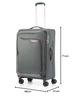 American Tourister APPLITE 4.0 Suitcase, Spinner 71/27, Medium Size, Expandable, Lightweight, 76/85L, 71cm, 2.6kg, Gray Red