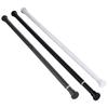 Adjustable Stainless Steel Shower Curtain Rod 80-240cm Telescopic No-Drill Clothes Drying Rack for Balcony Bathroom