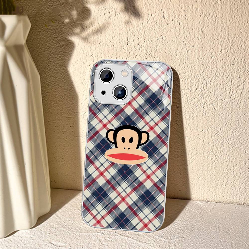 Famous Luxurious P-Paul F-Frank For IPhone 14 13 12 Mini 11 Pro XS Max X XR 14 Plus Tempered Glass Cover