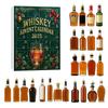 2025 Whiskey Advent Calendar - 24 Days Premium Whiskey Tasting Experience for Christmas Countdown, 2D Flat Plane Design with Airplane Box