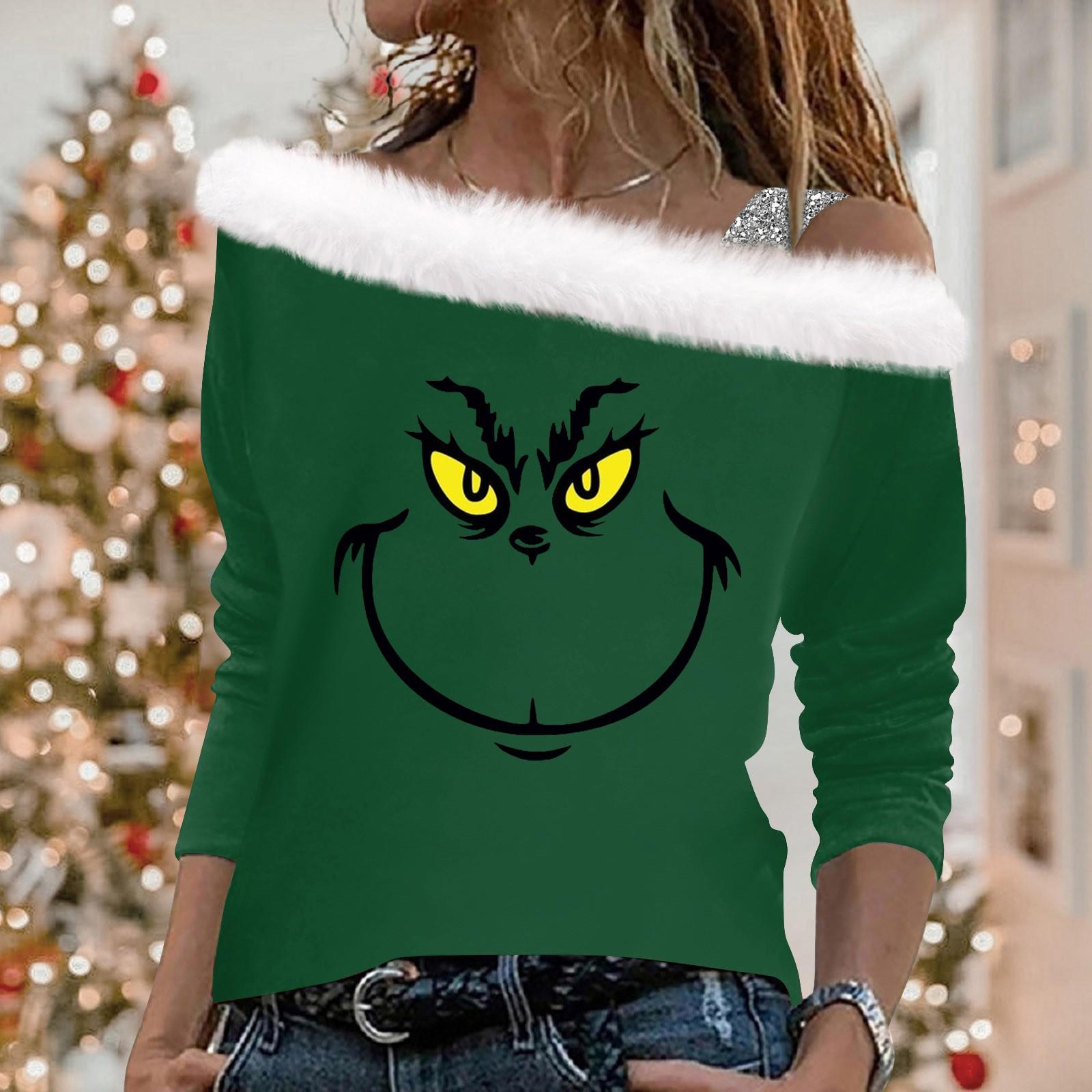 

Женские топы с длинными рукавами. Модные женские свободные пуловеры с открытыми плечами и принтом. XXXL