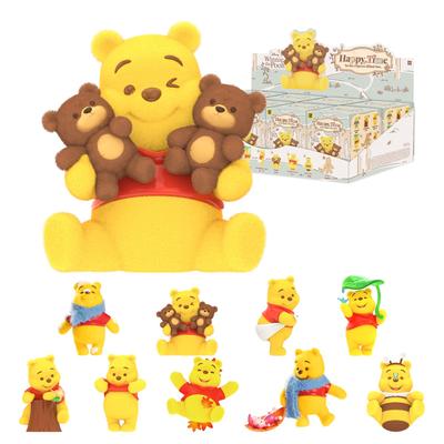 TOP TOY Disney Medvídek Pú Série Happy Every Day Krabička Gachapon Slepá krabička Figurky Měkký vinyl PVC Prémiové hračky Narozeninový dárek Vánoční dárek