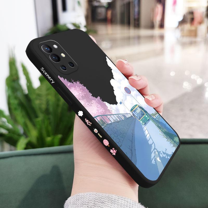 

Tranquil Scenery Phone Case For Oneplus 12 12R 11 11R 10 10T 10R 9R 9RT 9 8T 8 7 7T Pro 5G Liquid Silicone Cover OnePlus 7T Pro