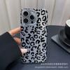 Black leopard print for Apple 15 mobile phone case iphone12promax transparent 14/13/11/XSMAX airbag 16