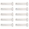 10Pcs Round Clevis Pins Flat Head 304 Stainless Steel Locating Linear Moving Parts M8x40mm