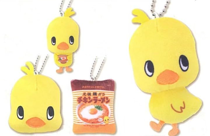 

Chicken Ramen Chick Plush Ball Chain [Set of 4 (Complete)] Gacha