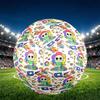 Dandy's World Print Size 5 Soccer Ball, PU Wear Resistant Football for Match Training and Daily Practice, Birthday Gift for Soccer Fans